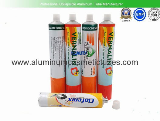 China Medicine Empty Aluminum Tubes , Recyclable Aluminum Squeeze Tubes No - Toxic supplier