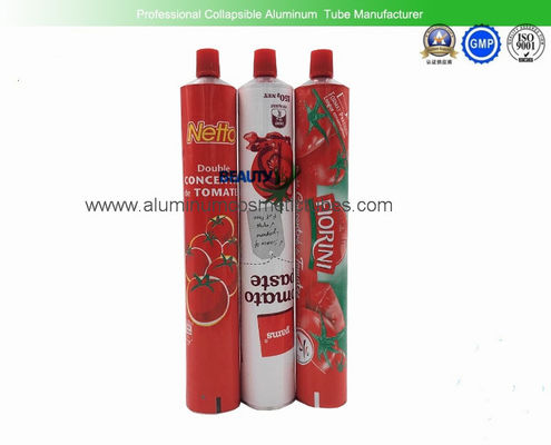 China Chili Sauce Squeeze Tubes For Food 200ml Volume Food Grade Inner Coating Non Spill supplier