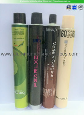 China 60ml / 80ml Volume Aluminum Cosmetic Tubes 175mm Length For Shampoo Hair Color Cream supplier